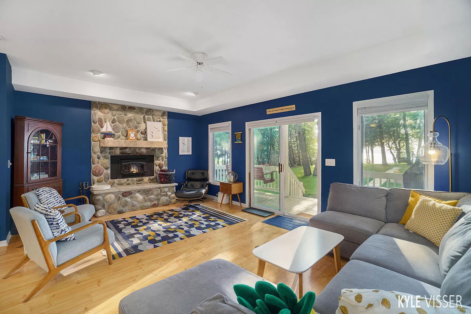 Living room with views